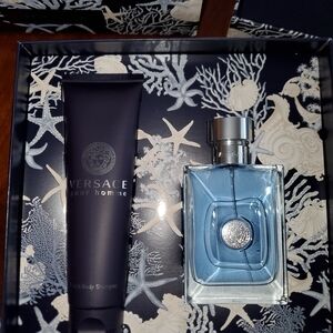 Versace Pour Homme Cologne and Body Shampoo Set New In Gift Box